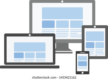 Modern gadgets. Phone. Tablet.Laptop. Computer