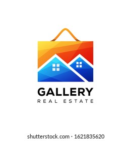 modern gallery real estate logo template