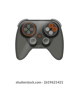Modern Game Controller Icon Isolated on White Background