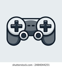 Modern game joystick. Game controllers gamepads vector illustration template design