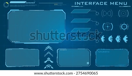 Modern Game UI HUD Dashboard Layout Template