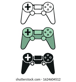 Modern Gamepad icon. Vector illustration