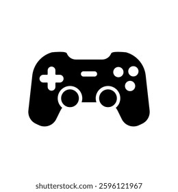 Modern gaming controller for video games on a white. Vector