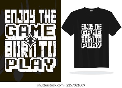 Modern gaming t shirt design vector template