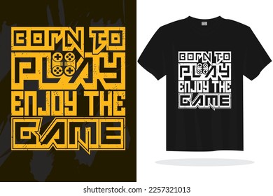 Modern gaming t shirt design vector template