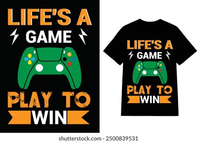 modern Gaming t-shirt design for all