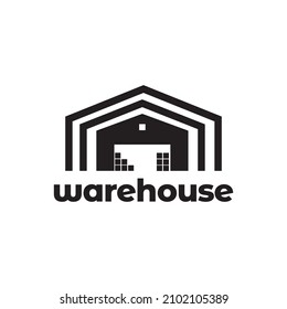 modern garage warehouse logo design vector graphic symbol icon illustration creative idea