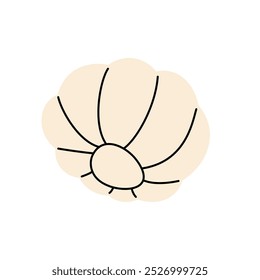 Modern garlic vector design, ideal for minimalist culinary branding
