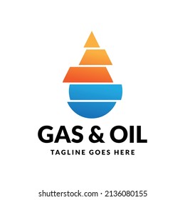 modern gas and oil logo design