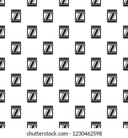 Modern gas oven pattern seamless vector repeat geometric for any web design