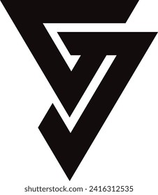 modern GC, CG letter vector logo design