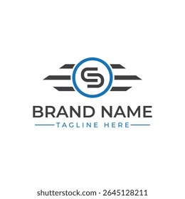 Modern Gear Logo Design  Professional Branding with Interlocking 'S' Symbol