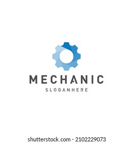 modern gear logo design vector