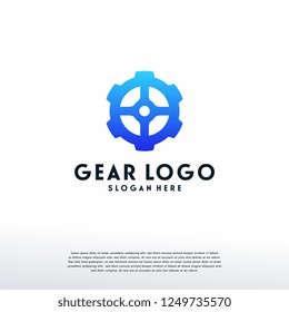 Modern Gear Logo designs template vector, Service logo symbol, Logo Symbol icon