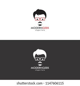 Modern Geek Logo in Vector