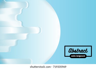 Modern gemeotric dynamic style abstraction with composition made of various rounded shapes in color. Vector illustration. Background for poster, cover, banner, placard. Logo design