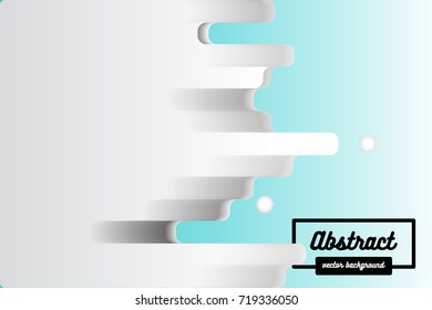 Modern gemeotric dynamic style abstraction with composition made of various rounded shapes in color. Vector illustration. Background for poster, cover, banner, placard. Logo design