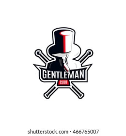 Modern gentleman logo.