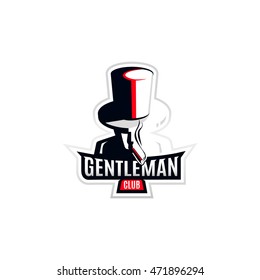 Modern gentleman logo.