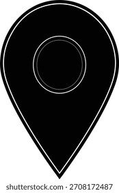 modernes Geolokalisierungs-Pin-Symbol, das Navigation, Standortverfolgung und Kartenziele darstellt. Ideal für Reise-Apps, Lieferdienste, GPS-Karten, Richtungstools und Benutzeroberflächenelemente.