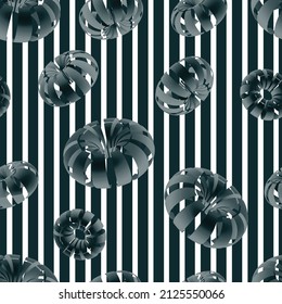 Modern geometric 3d abstract seamless pattern .  