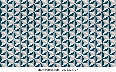 Modern Geometric 3D Pattern with Gradient Shading