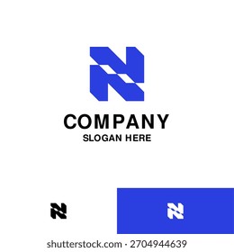 Plantilla de diseño de logotipo geométrico y abstracto moderno