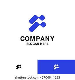 Plantilla de diseño de logotipo geométrico y abstracto moderno