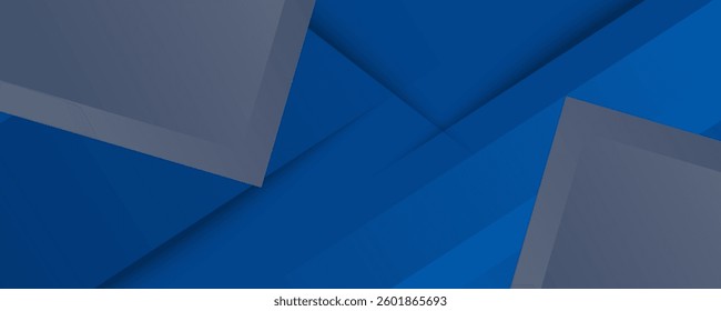 Modern geometric abstract 3D background with dark blue background design. Gray triangle shapes pattern. Vector Eps