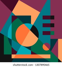 Modern geometric abstract background