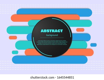 Modern geometric abstract background. Abstract circle geometric background design. Template for modern design, background, templates, decorated, brochures, flyer. Business background for bright color