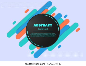 Fondo abstracto geométrico moderno. Diseño de fondo geométrico de círculo abstracto. Plantilla para diseño moderno, fondo, plantillas, decorado, folletos, volante. Fondo empresarial para un color brillante