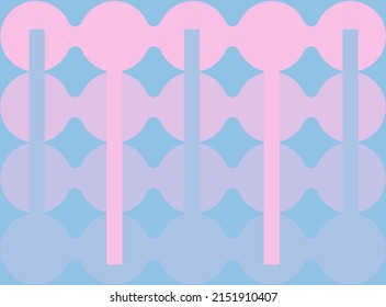 Modern geometric abstract background. Circle