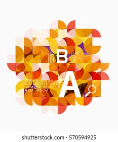 Moderner, geometrischer abstrakter Hintergrund, Kreise auf Weiß. Vektorvorlagenhintergrund für das Workflowlayout, -diagramm, -nummeroptionen oder Webdesign