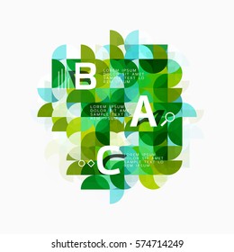 Moderner, geometrischer abstrakter Hintergrund, Kreise auf Weiß. Vektorvorlagenhintergrund für das Workflowlayout, -diagramm, -nummeroptionen oder Webdesign