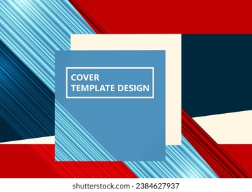 Modern geometric abstract background, colorful shapes, stripes. Great for use in posters, web design, brand presentation, album printing, fashion texture, etc. Vector illustration