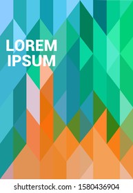 Modern geometric abstract background cover. colorful pattern geometric shapes composition, vector covers design.