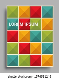 Modern geometric abstract background covers. colorful pattern geometric shapes composition, vector covers design.