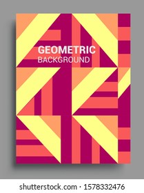Modern geometric abstract background covers. colorful pattern geometric shapes composition, vector covers design.
