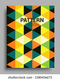 Modern geometric abstract background covers. colorful pattern geometric shapes composition, vector covers design.