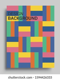 Modern geometric abstract background covers. colorful pattern geometric shapes composition, vector covers design.