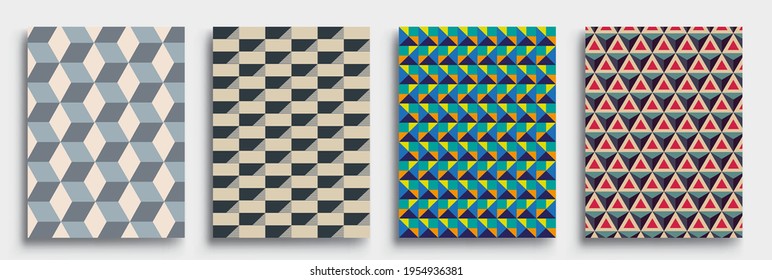 Moderne, geometrische abstrakte Hintergrundabdeckungen. Cool Farbverlauf-Formen Zusammensetzung, Vektorgrafik-Design.