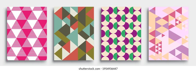 Moderne, geometrische abstrakte Hintergrundabdeckungen. Cool Farbverlauf-Formen Zusammensetzung, Vektorgrafik-Design.