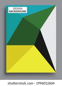 Fundas de fondo abstractas geométricas modernas. Fondo geométrico colorido, conjunto de la tapa A4. Diseño de cabecera para volante, libro, marco de pancarta info, hoja de título. Diseño moderno.