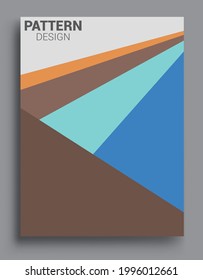 Fundas de fondo abstractas geométricas modernas. Fondo geométrico colorido, conjunto de la tapa A4. Diseño de cabecera para volante, libro, marco de pancarta info, hoja de título. Diseño moderno.
