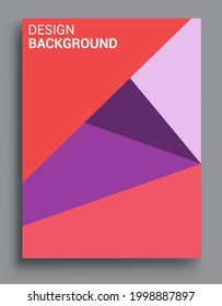 Fundas de fondo abstractas geométricas modernas. Composición de formas de gradiente frío, diseño de cubiertas vectoriales.