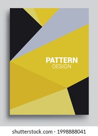 Modern geometric abstract background covers set. Colorful geometric background, set of A4 cover. Header design for flyer, book, info banner frame, title sheet. Modern design.