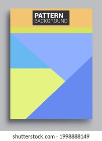 Modern geometric abstract background covers set. Cool gradient shapes composition, vector covers design.