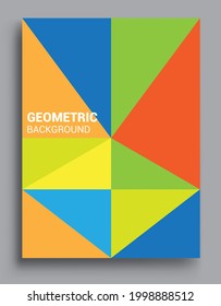 Modern geometric abstract background covers. Colorful pattern geometric shapes composition, vector illustration.