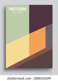 Fundas de fondo abstractas geométricas modernas. Composición de formas de gradiente frío, diseño de cubiertas vectoriales.